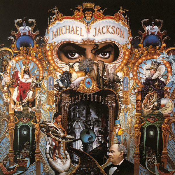 Michael Jackson — Dangerous vinyl record cover