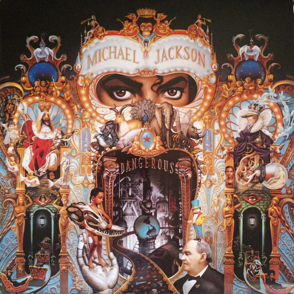 Michael Jackson — Dangerous vinyl record cover