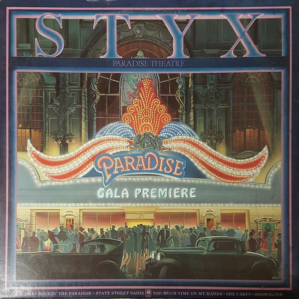 Styx — Paradise Theatre vinyl record cover