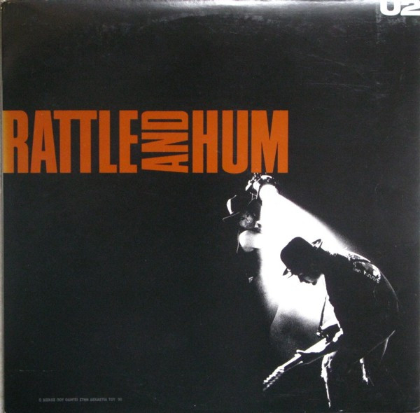 U2 — Rattle And Hum vinyl record cover