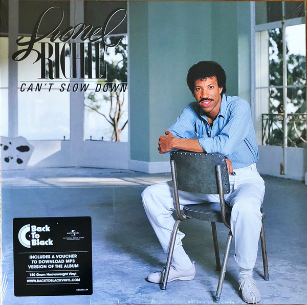Lionel Richie — Can't Slow Down vinyl record cover