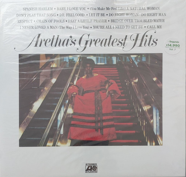 Aretha Franklin — Aretha's Greatest Hits vinyl record cover
