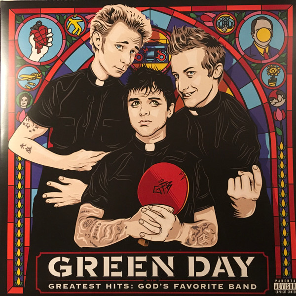 Green Day — Greatest Hits: God's Favorite Band vinyl record cover