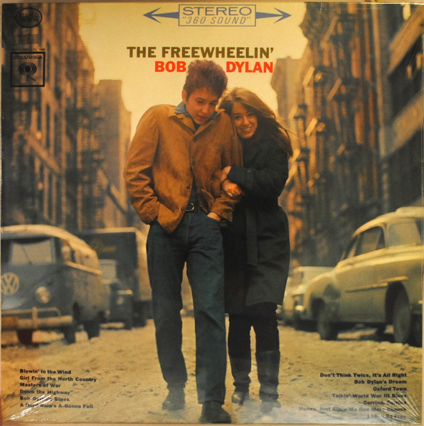 Bob Dylan — The Freewheelin' Bob Dylan vinyl record cover