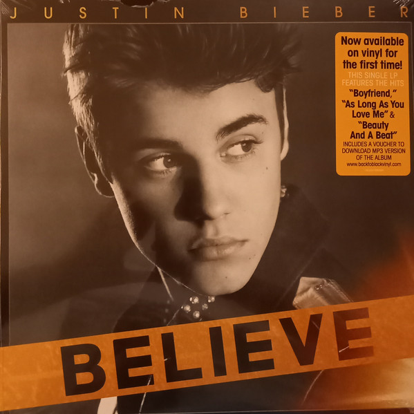 Justin Bieber — Believe vinyl record cover