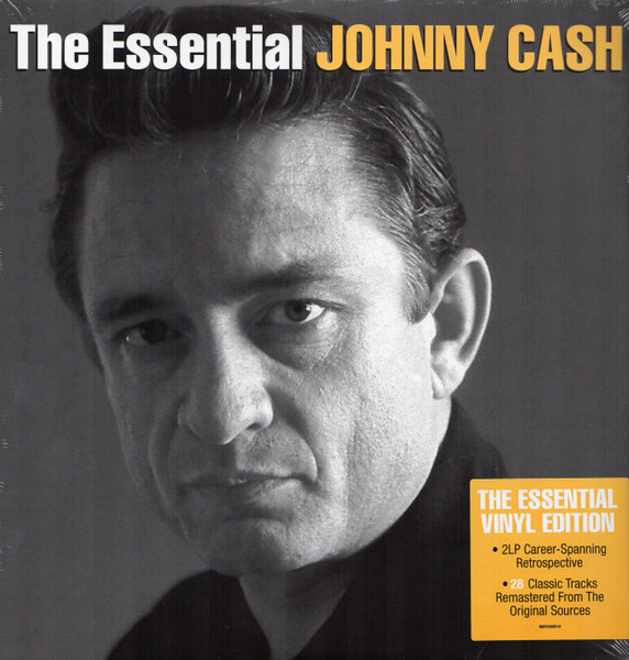 Johnny Cash — The Essential Johnny Cash vinyl record cover