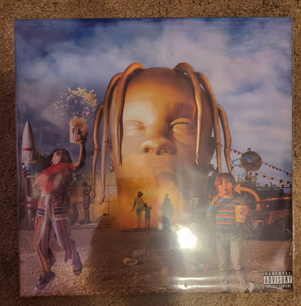 Travis Scott (2) — Astroworld vinyl record cover