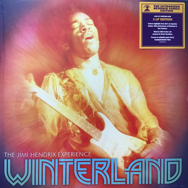 The Jimi Hendrix Experience — Winterland vinyl record cover