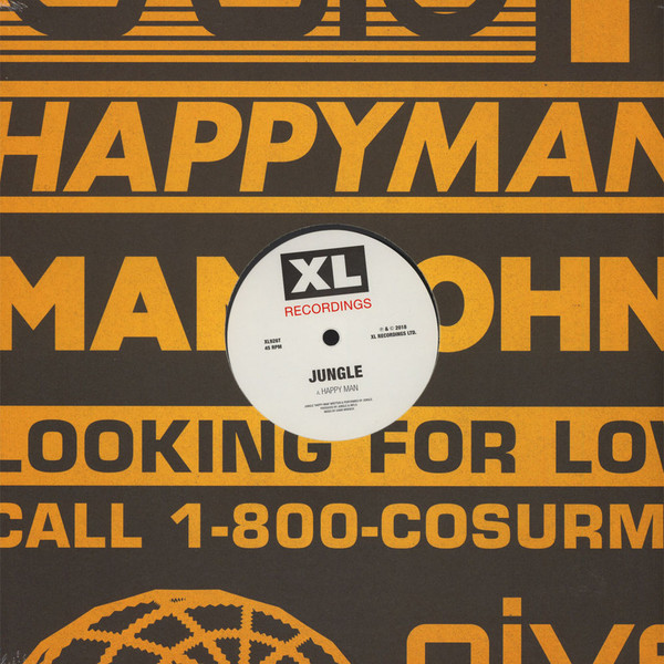 Jungle — Happy Man / House In LA vinyl record cover