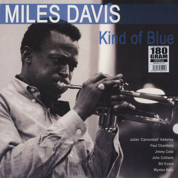 Miles Davis — Kind of Blue vinyl record cover